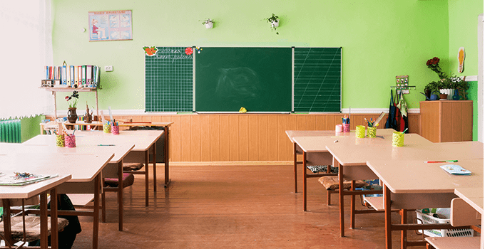 image of a an empty classroom 
