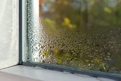 Condensation around the inside of a window