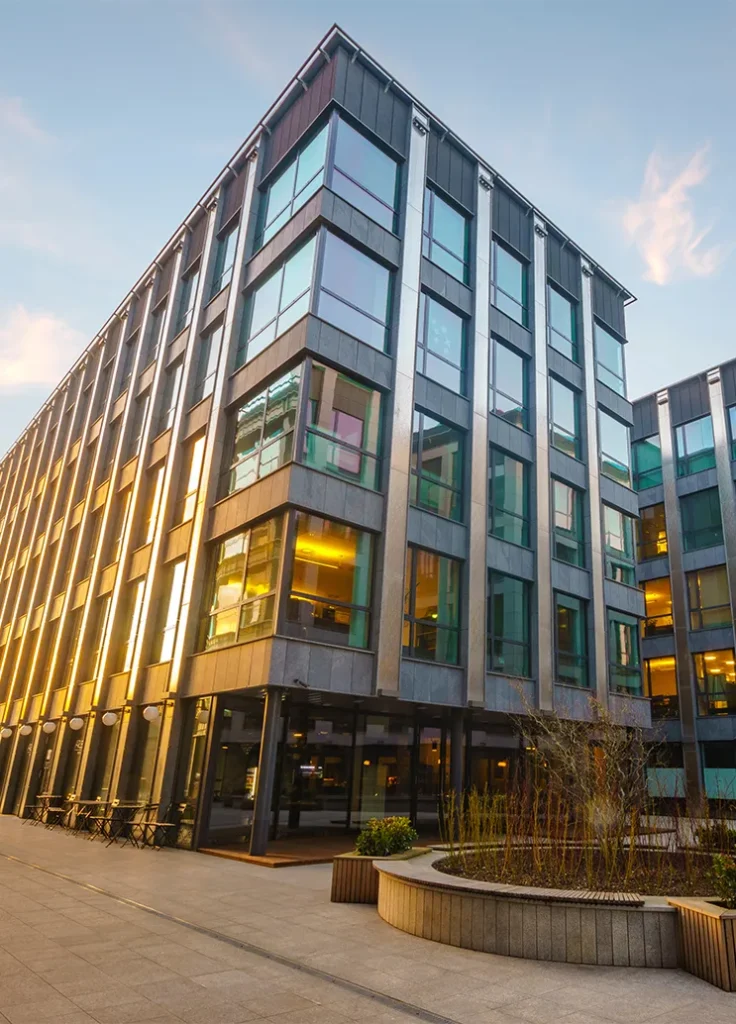 Corporate high-rise building ready for wildlife removal.