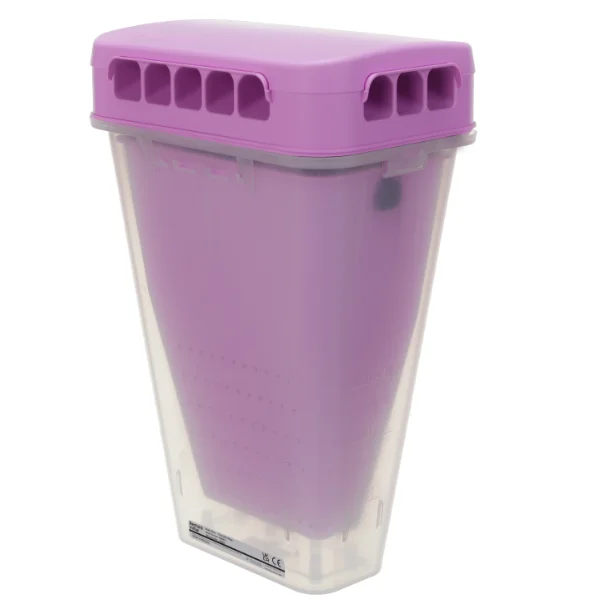 Pink EcoCatch fly control device against a solid white background.